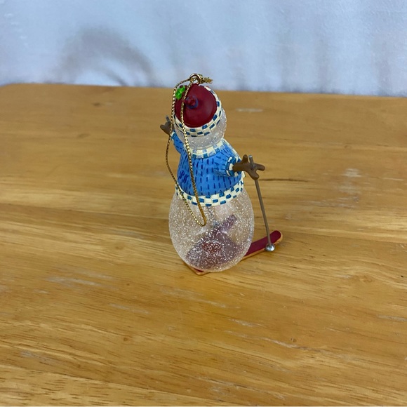 Princess House Crystal Snowman on Skis Ornament - Picture 5 of 5